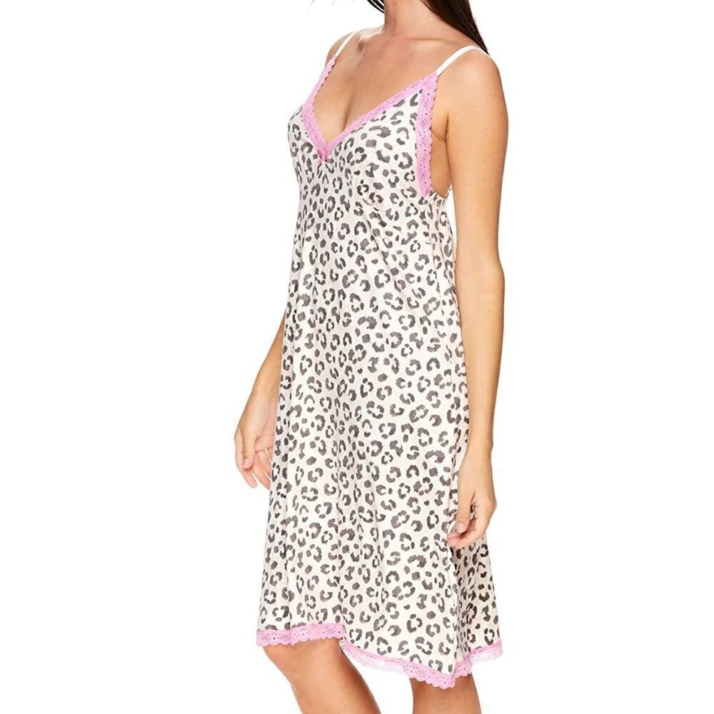 New - NANETTE LEPORE Leopard Print Chemise Pink | S